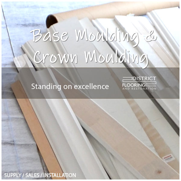 Base Moulding and crown moulding installation in Tampa Florida. 