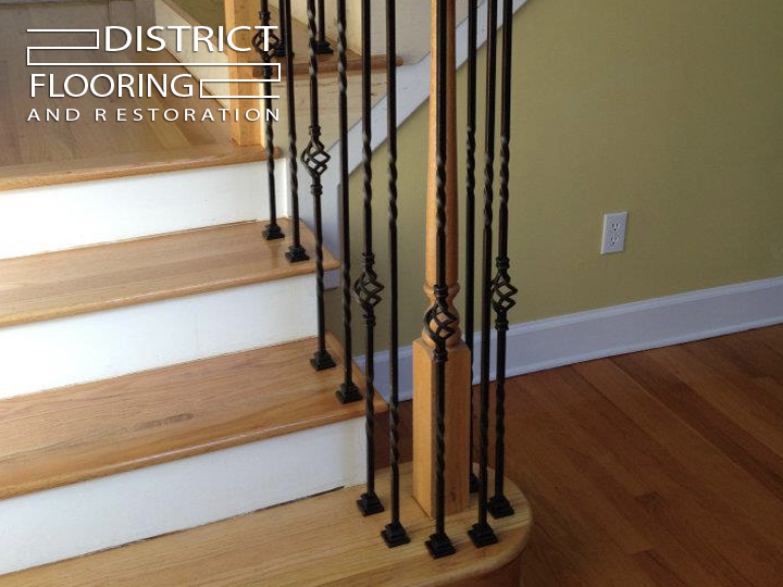 Custom wood staircase supply installation by DFR in 