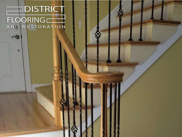 Custom wood staircase supply installation by DFR in 