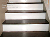 Custom wood StaircaseInstallation by District Flooring & Restoration 