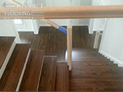 Custom wood StaircaseInstallation by District Flooring & Restoration 