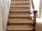 Custom wood StaircaseInstallation by District Flooring & Restoration 