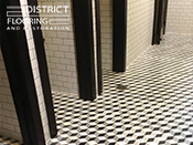 Moroccan concrete tiles installed by District Flooring & Restoration 
