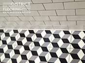 Moroccan concrete tiles installed by District Flooring & Restoration 