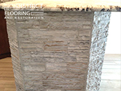 Natural stone installation by District Flooring & Restoration 