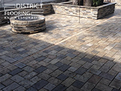 Natural stone paver installation by District Flooring & Restoration 