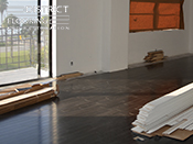 Base and crown moulding Installation by District Flooring & Restoration 