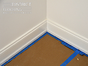 Base and crown moulding Installation by District Flooring & Restoration 