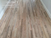 Hardwood floor custom design & custom stains by District Flooring & Restoration 