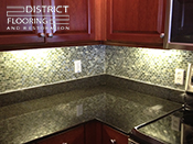 Tile Kitchen Backsplash installation by District Flooring & Restoration 