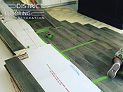 Laminate floor Installation by District Flooring & Restoration 