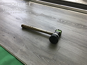 Luxury vinyl floor Installation by District Flooring & Restoration 