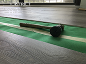 Luxury vinyl floor Installation by District Flooring & Restoration 