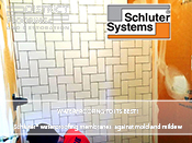 Schluter waterproofing membranes provide protection against mold and mildew 